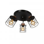 Must metallist laevalgusti Glob - Candellux Lighting