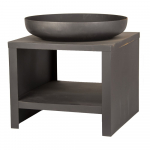 Must kamin koos puidutaldrikuga - Esschert Design