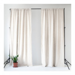 Valge kardin 140x170 cm Night Time &ndash; Linen Tales