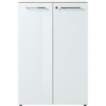 Valge naturaalne tammepuust kapi 80x120 cm Monteria - Germania