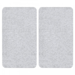 Karastatud klaasist katte komplekt pliidi &auml;&auml;rde 2tk 52x30 cm Transparent - Allstar