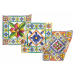 Plastikust taldrikut 6 tk 37x37 cm Costiera - VDE Tivoli 1996