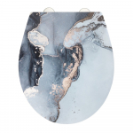 Automaatse sulgemisega tualettruumi iste 37,5 x 44,5 cm Licata - Wenko