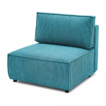 Sinine velvetist diivanimoodul, keskosa Nihad modular - Bobochic Paris