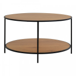 &Uuml;mmargune tammedekoooriga diivanilaud &oslash; 80 cm Vita - House Nordic