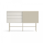 Beež/kreem madal l&uuml;kandustega kummut 140x91 cm Nube - Teulat