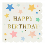 Paberist salvr&auml;tikud 16 tk komplektis Happy Birthday - Meri Meri