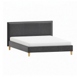 Tumehall polsterdatud kaheinimesevoodi koos voodip&otilde;hjaga 140x200 cm Tina - Ropez