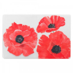 Lauamatt 28.5x44 cm Red flower - douceur d'int&eacute;rieur