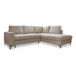 Beež velvetist diivanvoodi (paremas nurgas) Lofty Lilly - Miuform