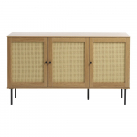Tammespooniga madal kummut 140x80 cm Pensacola - Unique Furniture