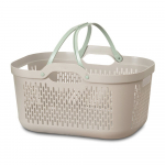 Helepruun plastikust pesukorv 45 l - Addis