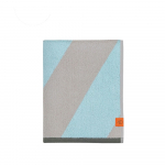 Sinised-hallid orgaanilisest puuvillast froteer&auml;tikud, komplektis 2 tk 40x55 cm Diagonal - Mette Ditmer Denmark