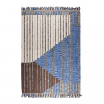 Sinine-pruun puuvillane vaip 160x230 cm Hampton &ndash; Dutchbone