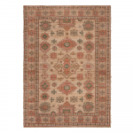 Roosa-terrakottapunane k&auml;sitsi kootud džuudist vaip 160x230 cm Lana Jute - Flair Rugs