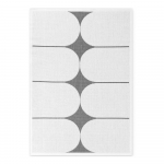 Must-valge sise- ja v&auml;livaip 200x290 cm Duet Bowen - NORTHRUGS
