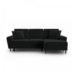 Must sametist panipaigaga nurgadiivanvoodi (parem nurk) Kyoto - Cosmopolitan Design