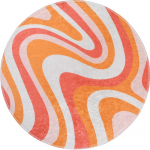 Oranž pestav &uuml;mmargune vaip &oslash; 100 cm Colors of Joy - Vitaus