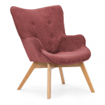 Punane velvetist tugitool Niko - Ropez