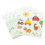 Salvr&auml;tikud komplektis 20 tk 33x33 cm Farm Animals - Hom&eacute;a