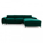 Roheline sametist lahtik&auml;iv/sahtliga nurgadiivan (parem nurk/lamamisosaga) Grayson &ndash; ELTAP