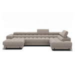 Beež nurgadiivanvoodi buklee kangast (parem nurk/U-kujuline) Feraria - ELTAP