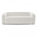 Valge bukleekangast diivan 193 cm Elina - Bobochic Paris