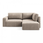 Beež &scaron;enillist nurgadiivanvoodi koos panipaigaga (parem nurk/L-kujuline) Kona - Makamii