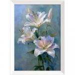 Tr&uuml;kitud pilt raamiga 56x75 cm Lilies - Styler