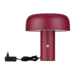 Burgundiapunane metallist LED-laualamp h&auml;mardatava reguleerimisega (k&otilde;rgus 31 cm) Noelia - Nova Luce