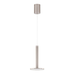 Metallist LED-ripplamp matt h&otilde;bedases v&auml;rvitoonis, &oslash; 15 cm Palencia - Nova Luce