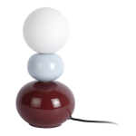 Burgundiapunane/helesinine keraamiline laualamp (k&otilde;rgus 26 cm) Firenze Pellet - Leitmotiv