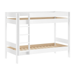 Valge narivoodi liistudest raamiga 90x200 cm Primo - Vipack
