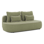Khaki/beež sametdiivanvoodi/panipaigaga 210 cm Saga - Ropez