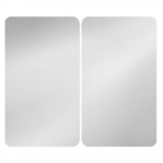 Klaasist pliidikatte komplekt 2 tk Universal Silver - Wenko