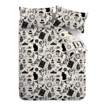 Must/beež voodipesu kaheinimesevoodile 200x200 cm Enchanted Witchcraft - Catherine Lansfield