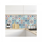 60-st seinakleebisest koosnev komplekt Plaadid Azulejos , 10 x 10 cm Antibes - Ambiance