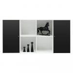 Must-valge seinakirst Hammel , 136 x 69 cm Mistral Kubus - Hammel Furniture