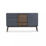 Antratsiit/tumepruun madal m&auml;nni kapp 140x80 cm Nussa - Marckeric