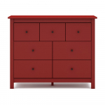 Punane madal kapp m&auml;nnipuidust 110x80 cm Misti - Marckeric