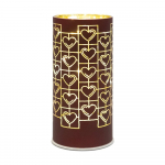 Bordoopunane kerge kaunistus &oslash; 7 cm Frida - Sirius