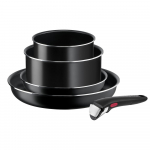 Alumiiniumist pottide-pannide komplekt 5 tk Ingenio Easy Cook & Clean Black - Tefal