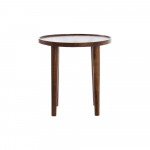 &Uuml;mmargune diivanilaud akaatsia t&auml;ispuidust &oslash; 45 cm Qiano - Light & Living