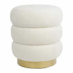 Valge bukleekangast tumba Kimi - Light & Living