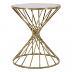 &Uuml;mmargune klaaspinnaga k&uuml;ljelaud &oslash; 42 cm Hypnos &ndash; Mauro Ferretti