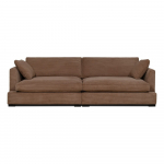 Helepruun velvetist diivan 266 cm Mobby - Scandic