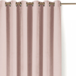 Heleroosa sametist pimendav kardin 530x270 cm Velto - Filumi