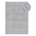 Helesinine k&auml;sitsi kootud villane vaip 120x170 cm Memphis Wool - Flair Rugs