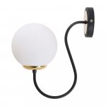 Must-valge seinalamp &oslash; 15 cm Oslo - Squid Lighting