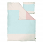 Helesinine pikendatud &uuml;heinimesevoodipesu puuvillasest perkalist 140x220 cm Colore - Mette Ditmer Denmark